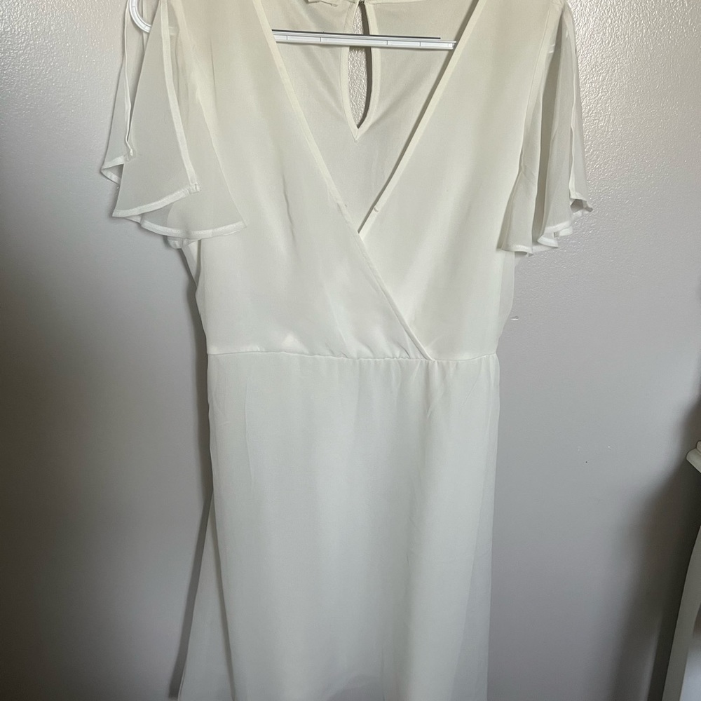Maurice’s Sheer (Lined) White Dress